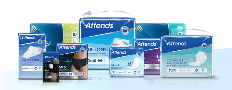 Attends Finn produkt produktveileder sortiment Men Discreet Pull-Ons Soft Buksebleier Innlegg Lady Nightpad Nattbind Overflatebeskyttelse Absorberende Beltebleie Flex Contours Fiksering Dr&aring;pesamler Svart undert&oslash;y